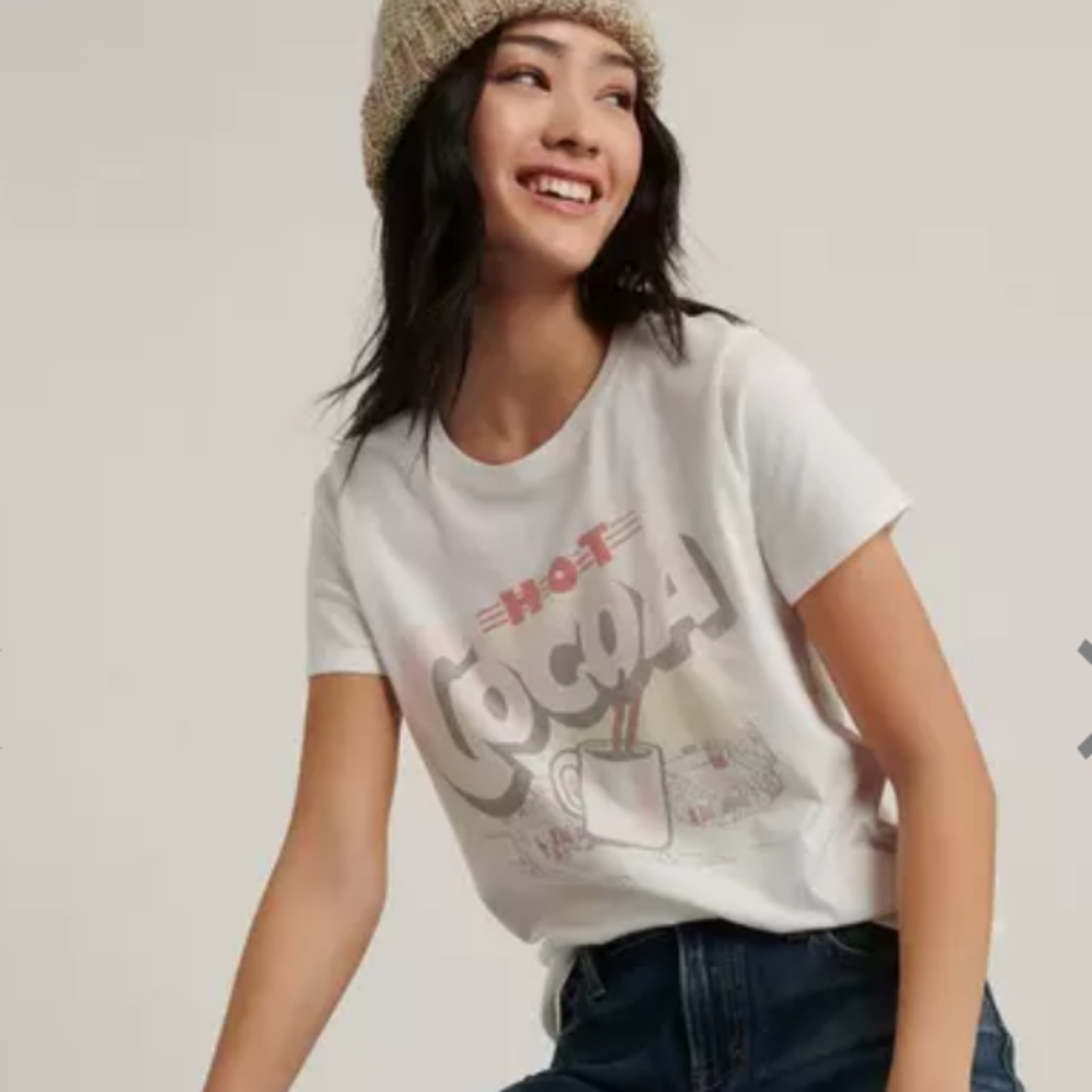 NWT Lucky Brand Hot Cocoa Tee